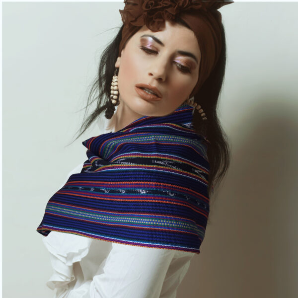 Guatemala Rebozo with Mayan Multi Colors & Shawl Wrap - Imagen 3